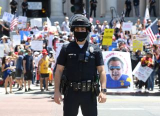 'We Have Rights' Rally, Los Angeles, USA - 01 May 2020