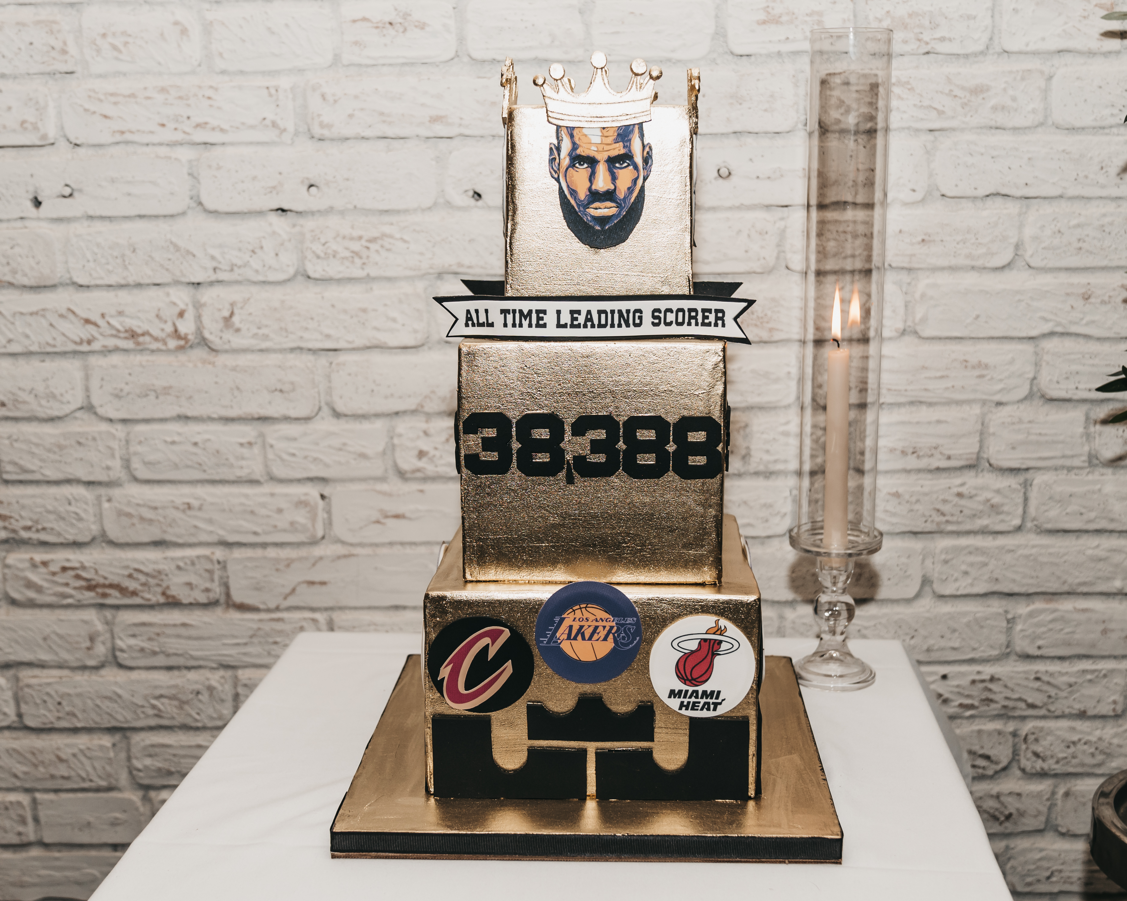 LeBron James record-breaking celebration assets
