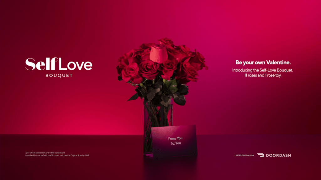 DoorDash Valentine's Day Campaign Includes Roses & Roy Toy