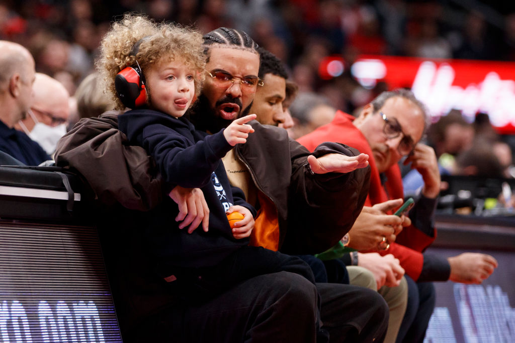 Drake & Adonis Philadelphia 76ers v Toronto Raptors - Game Six