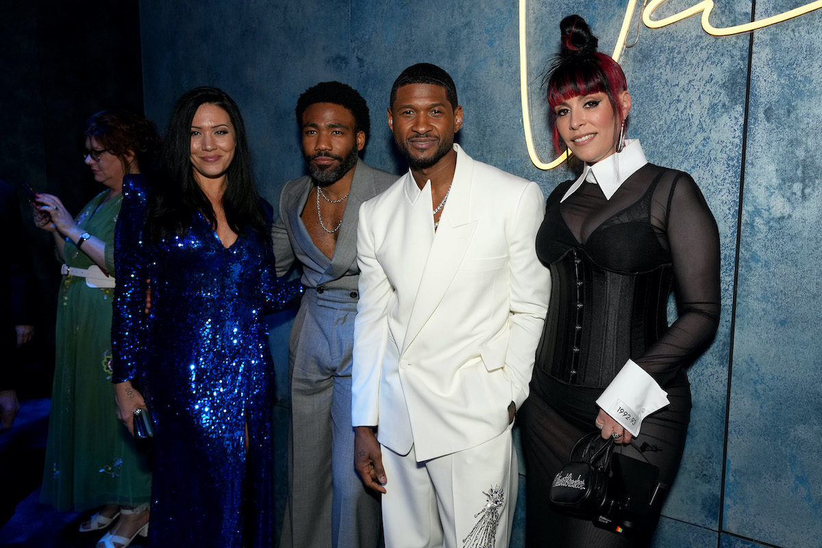 Michelle White Donald Glover Jennifer Goicoechea Usher 2023 Vanity Fair Oscars Party