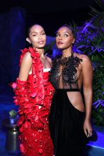 Yara Shahidi and Janelle Monae 2023 Vanity Fair Oscars Party