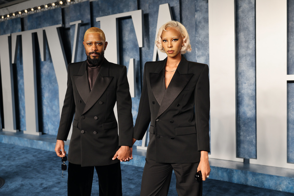 Lakeith Stanfield and Kasmere Trice 2023 Vanity Fair Oscars Party