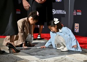 Kobe Bryant's Hand And Foot Prints Placed At TCL Chinese Theatre Forecourt