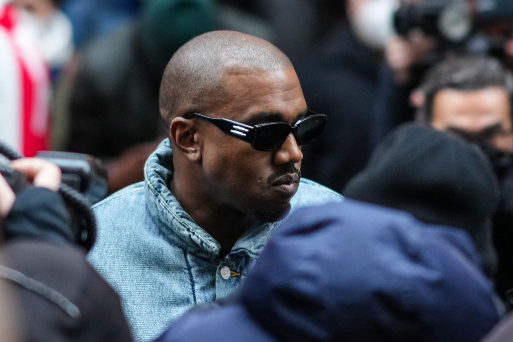 Celebrity Sightings Kanye West : Day Six - Paris Fashion Week - Menswear F/W 2022-2023