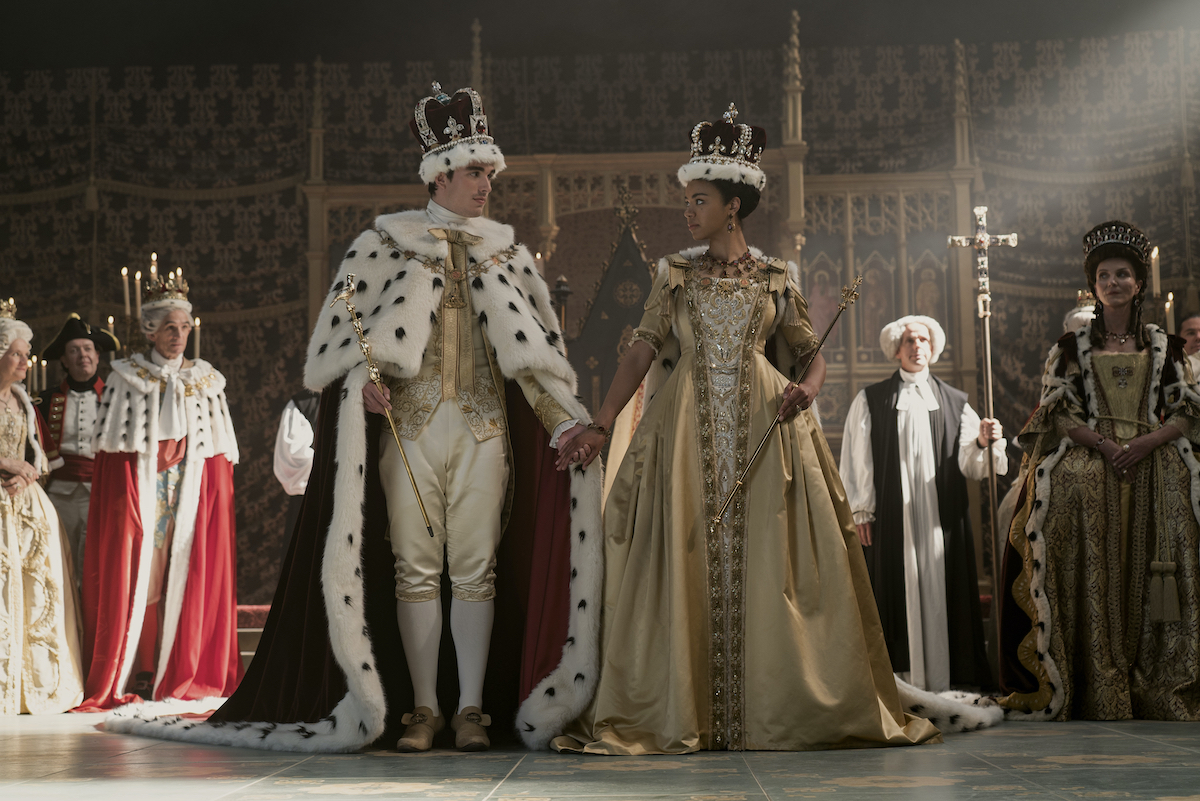 Production stills from Queen Charlotte: A Bridgerton Story