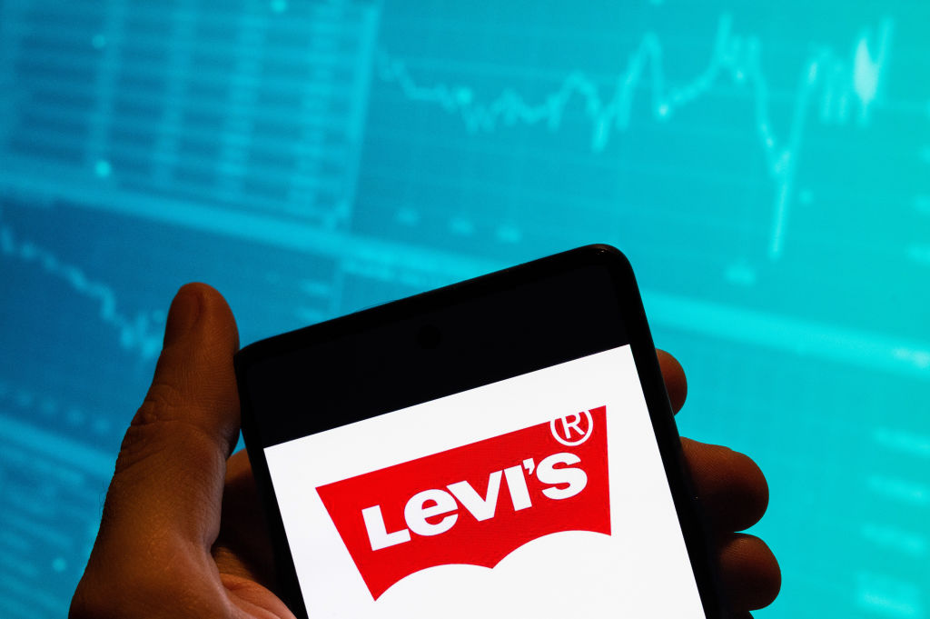 Levi Strauss & Co. - In this photo illustration, the American clothing brand Levi...