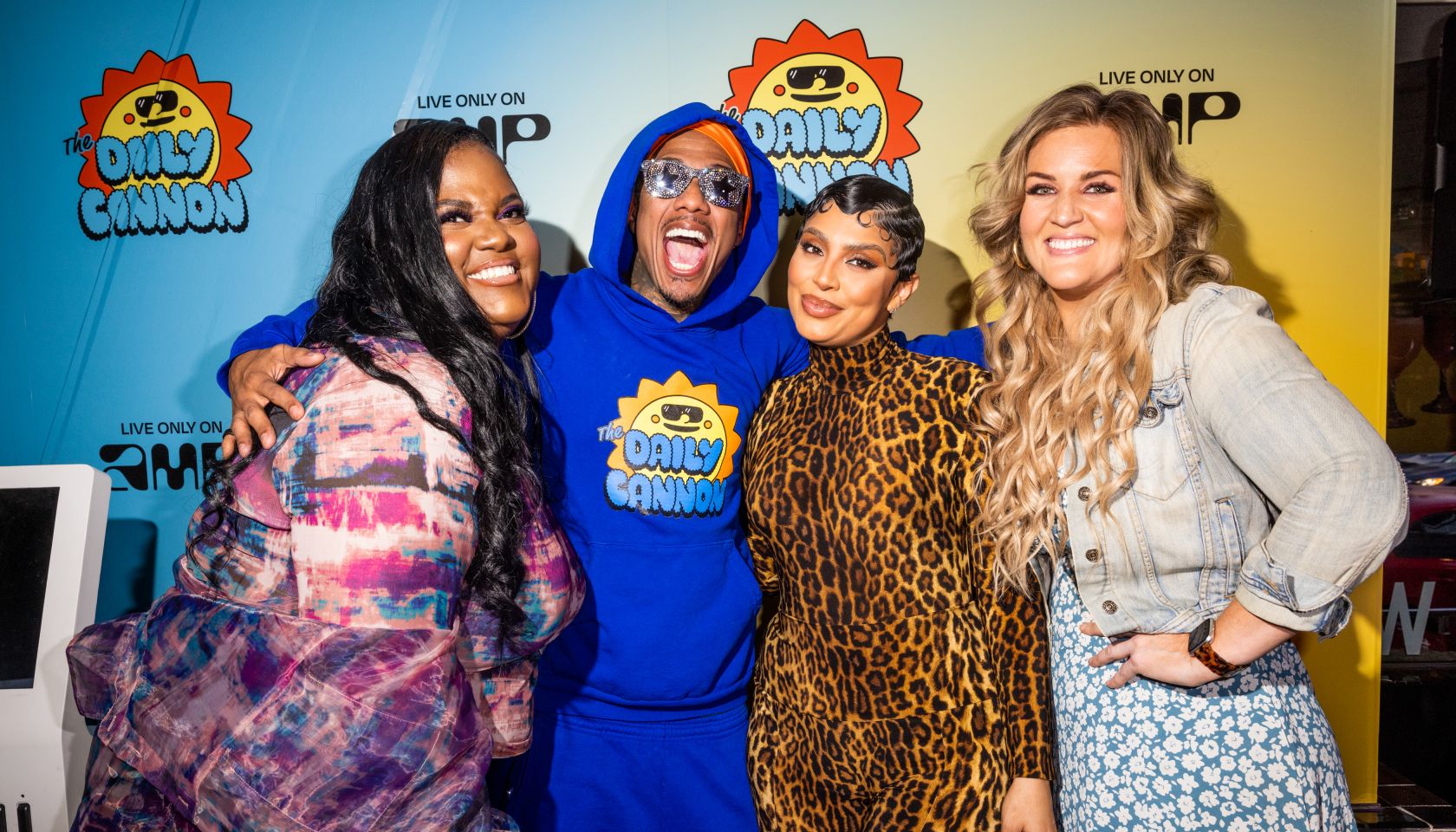 Nick Cannon celebrated the launch of 'The Daily Cannon' weekday morning show on Amazon's live radio app, Amp, starting April 24.