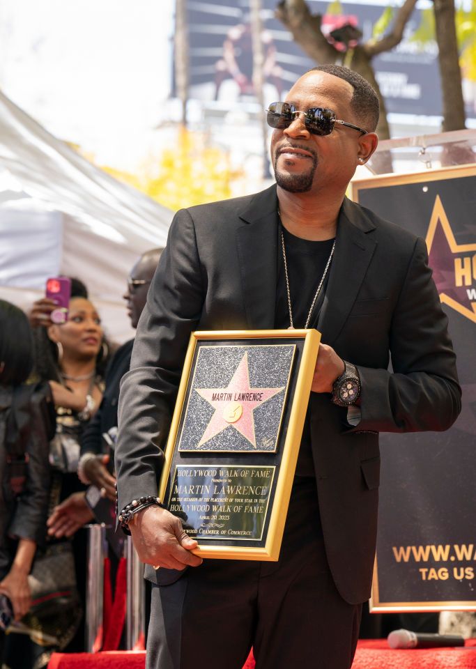 Martin Lawrence Honored With A Star On The Hollywood Walk Of Fame