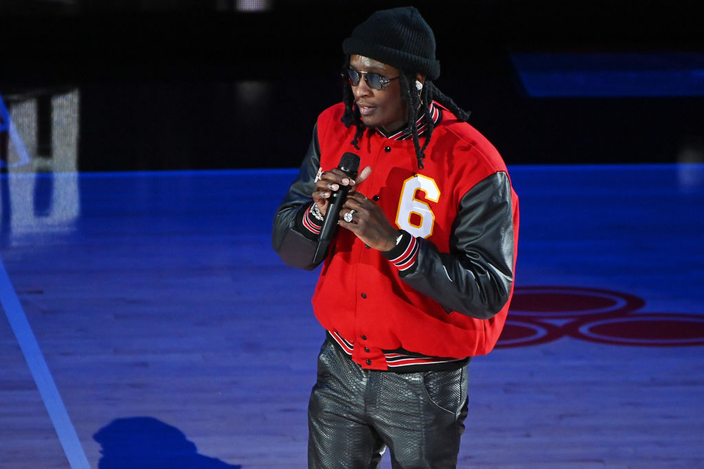 Celebrities Attend Boston Celtics v Atlanta Hawks