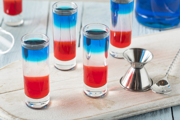 Memorial - Patriotic Red White and Blue Shots