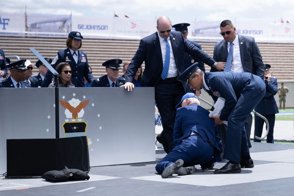 Damn, Joe: President Biden Takes Hard Fall During Air Force Commencement Ceremony