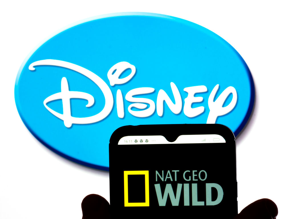 In this photo illustration, the Nat Geo Wild logo is...