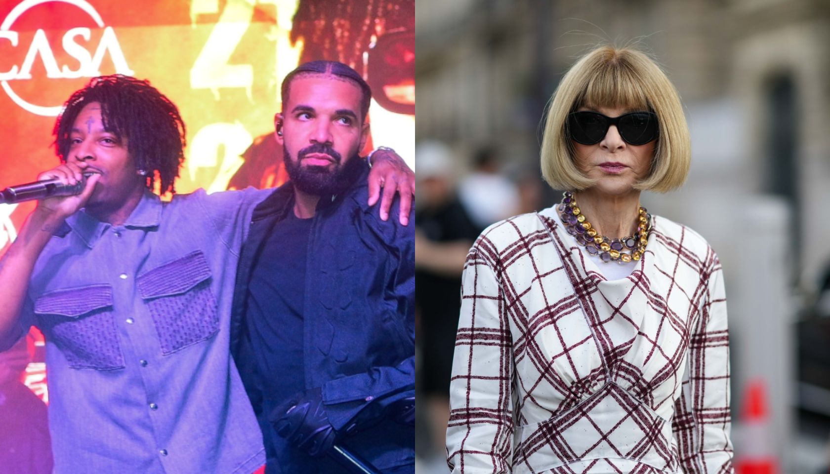 21 Savage x Drake x Anna Wintour