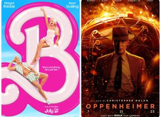 Barbie and Oppenheimer posters