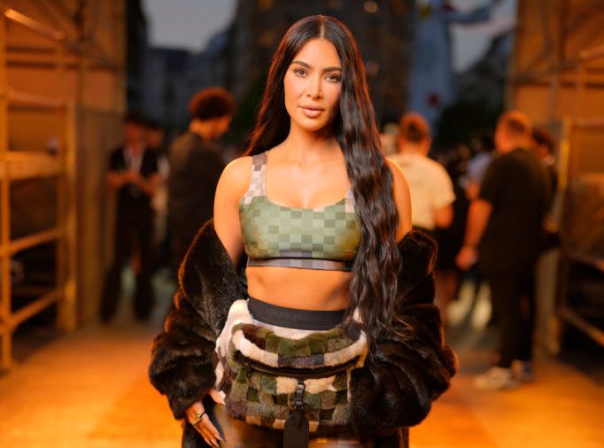 Kim Kardashian at the Louis Vuitton Mens Spring 2024 Show