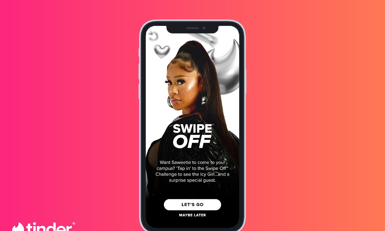 Tinder x Saweetie
