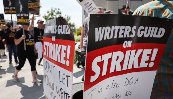 Writers Guild Members Man Picket Lines As Labor Talks Continue