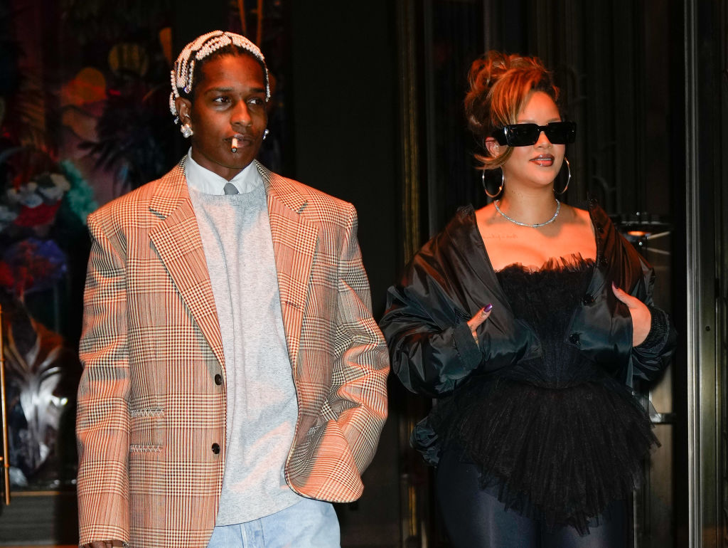 Rihanna Stuns In All-Black Ensemble For Date Night With Birthday Boy A$AP Rocky Just Two Months After Giving Birth