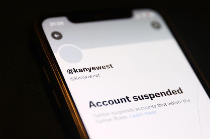 Kanye West Suspended Twitter Account Photo Illustrations