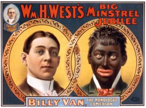 USA: 'Blackface' Big Minstrel Jubilee poster for Billy Van, New York, 1900