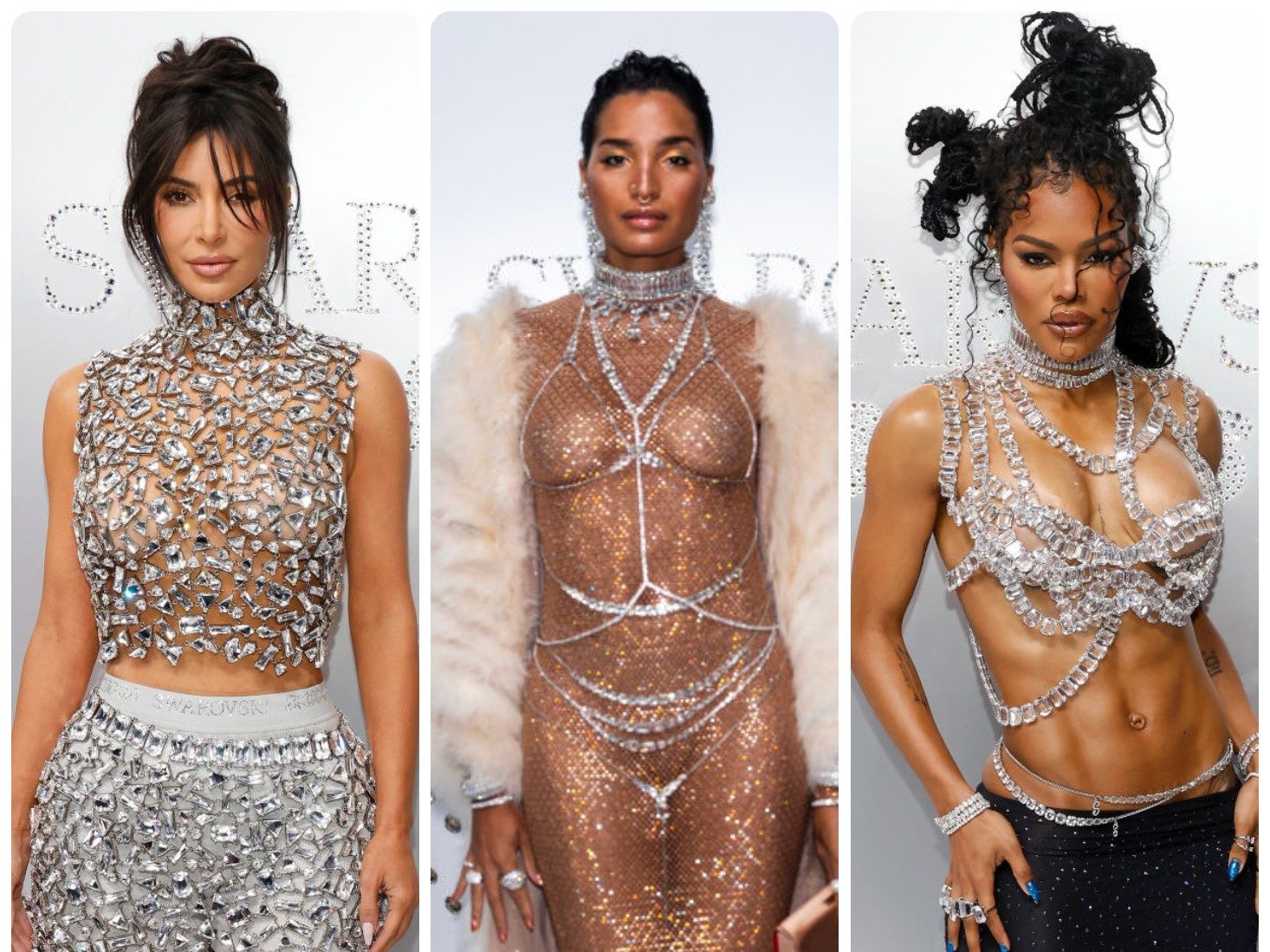 Indya Moore, Teyana Taylor & More Celebs Sparkle In Support Of Kim Kardashian’s SKIMS x Swarovski Collab