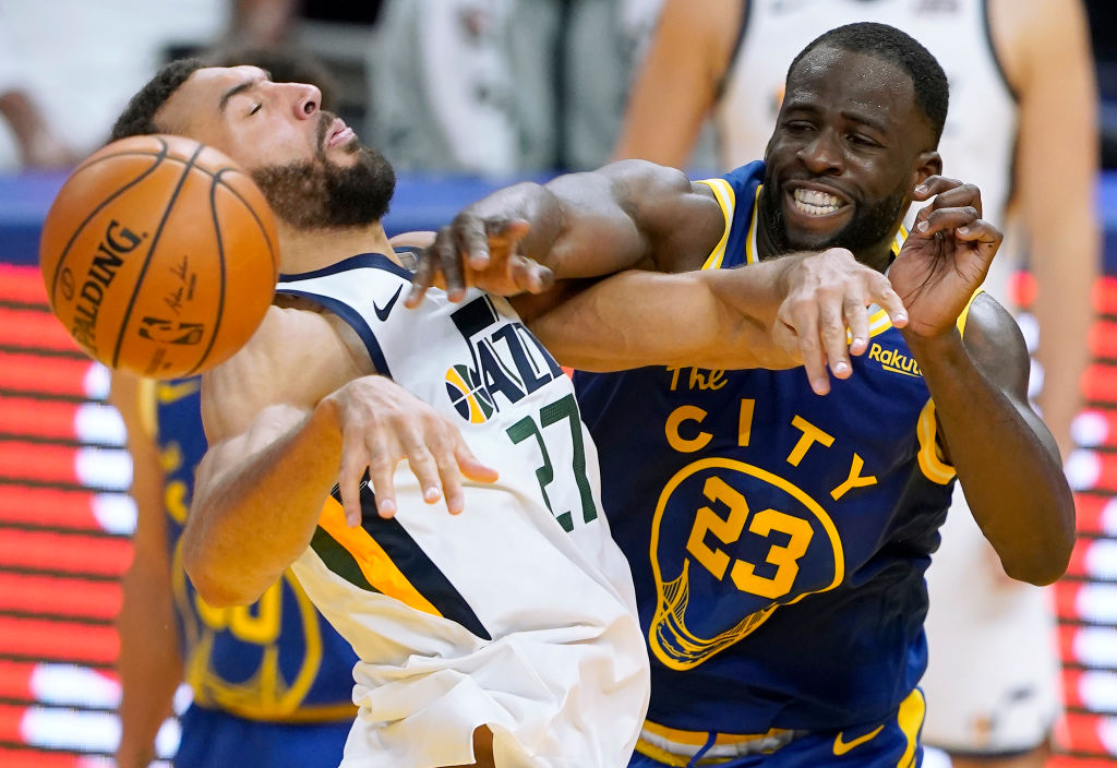 Bruh: Draymond Green Suspended 5 Games For WWE-Esque Chokehold On Rudy Gobert