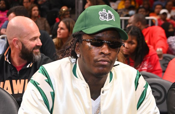Young Thug - Celebrities Attend Golden State Warriors v Atlanta Hawks