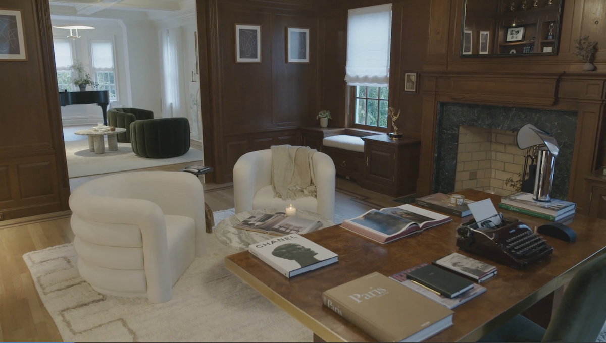 Cribs screenshots of Adrienne and Israel Houghton's New York Chateau