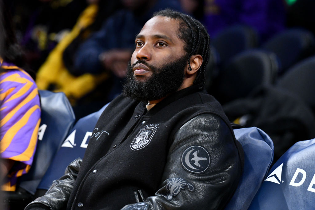 John David Washington - Celebrities At The Los Angeles Lakers Game