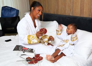 Victoria Monét and Daughter Hazel Prepare for the Grammy Awards