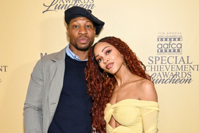 <div>Still ‘In Love’: Coupled Up Jonathan Majors & Meagan Good Make Red Carpet Debut After His Conviction</div>
