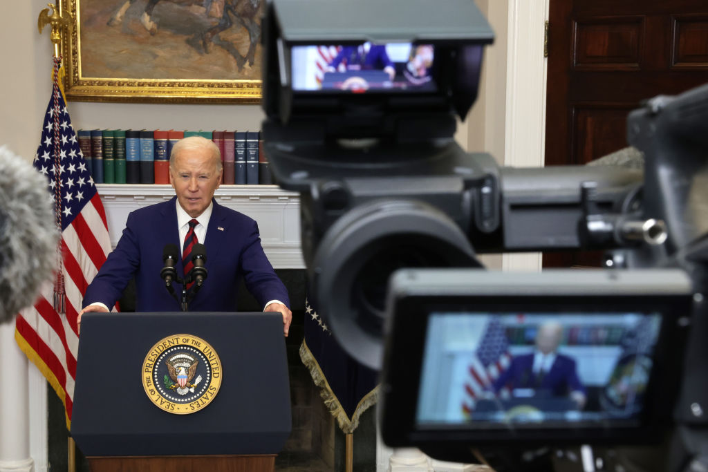 President Biden Delivers Remarks At The White House On The Francis Scott Key Bridge Collapse