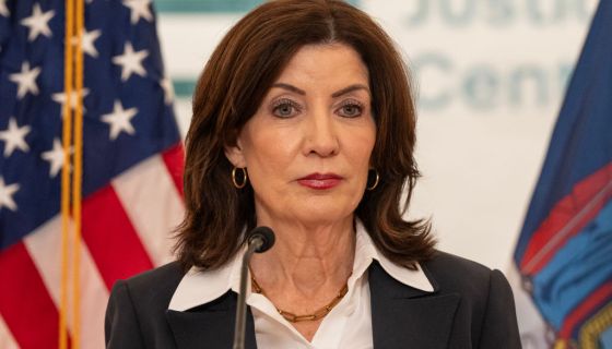 Governor Kathy Hochul speaks during announcement on...