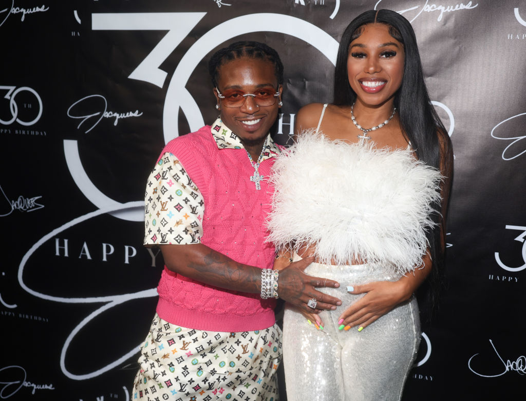 Deiondra Sanders attends Jacquees Birthday Dinner Celebration
