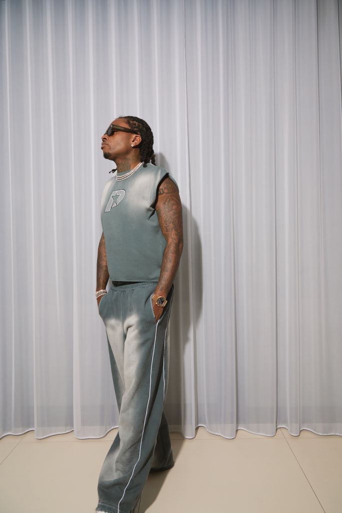 Rapper Gunna wears his boohooMAN collab 'P By Gunna'