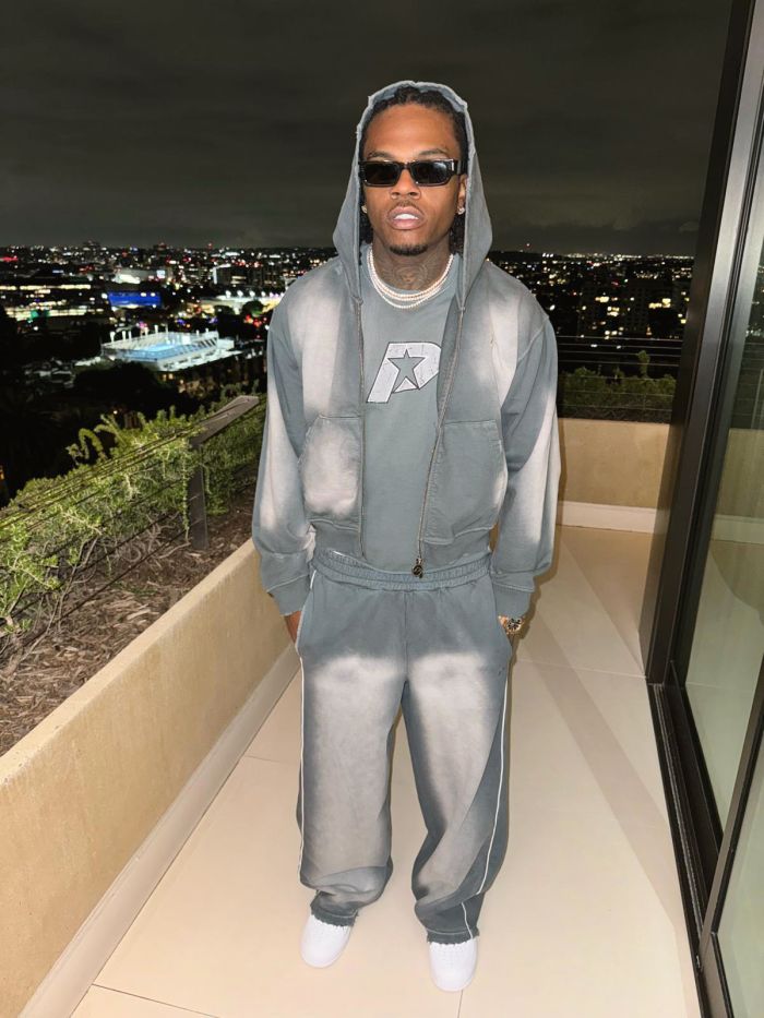 Rapper Gunna wears his boohooMAN collab 'P By Gunna'