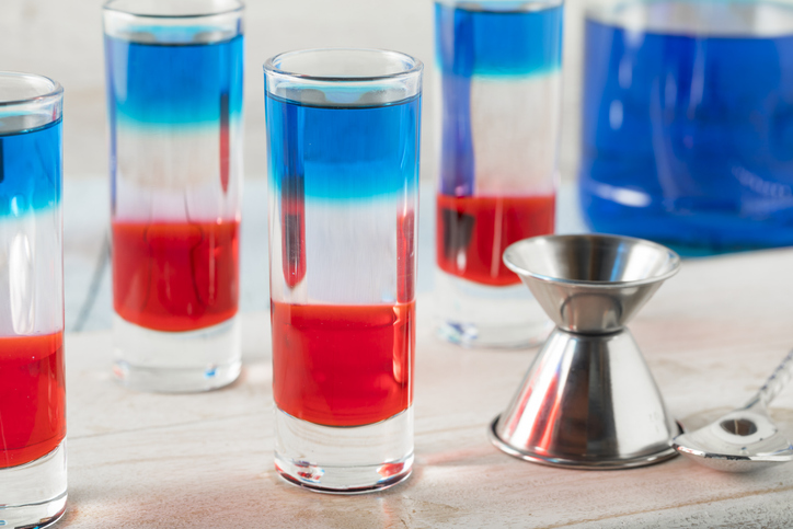Memorial Day - Patriotic Red White and Blue Shots