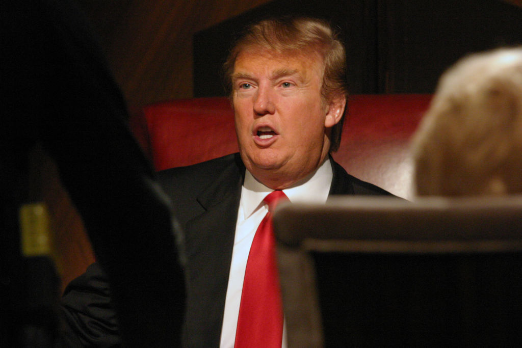 Bill Tompkins Donald Trump during the Season Finale of the Celebrity Apprentice The Celebrity Apprentice Season Finale 2009 Archive