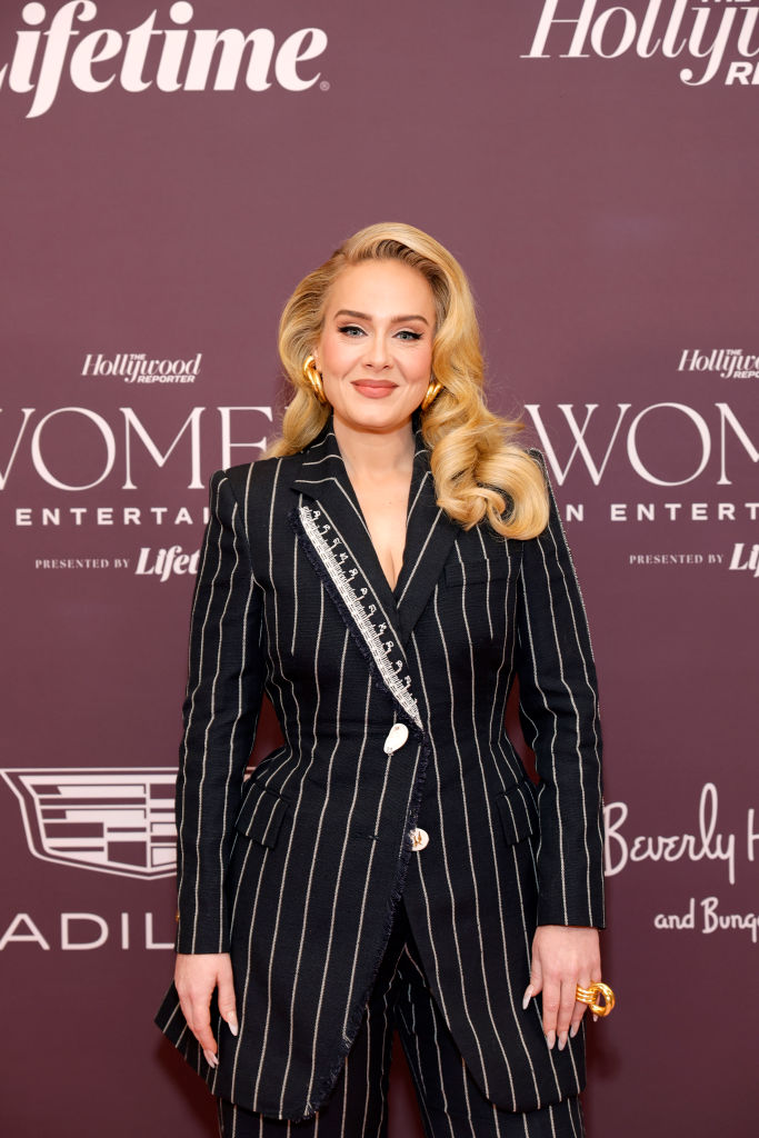Adele attends The Hollywood Reporter's Women In Entertainment 2023 - Arrivals