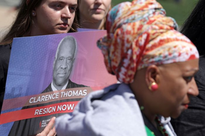 House Democrats Hold A News Conference Calling On Justice Clarence Thomas To Resign