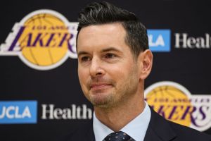 JJ Redick is introduced as new head coach of the LA Lakers.