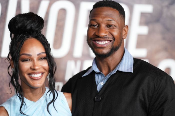 Meagan Good and Jonathan Majors attend Tyler Perry's "Divorce In The Black" New York Premiere - Arrivals