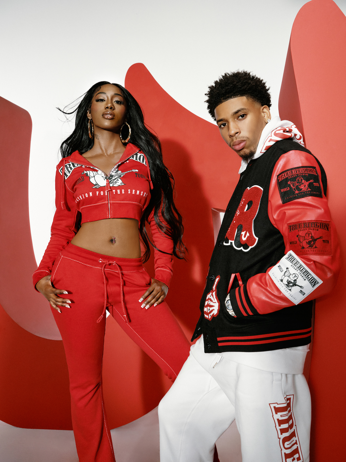 True Religion Exaggerated Icons Campaign starring NLE Choppa, Flo Milli and Yaisel LM