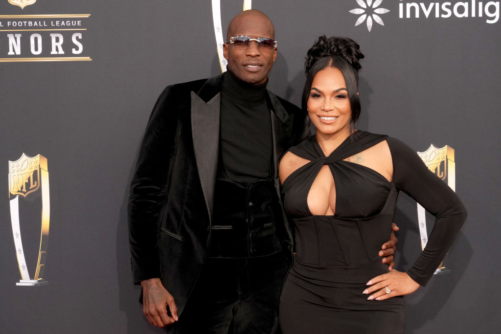 Chad "Ochocinco" Johnson and Sharelle Rosado attend 13th Annual NFL Honors - Arrivals