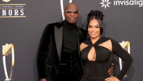 Chad Ochocinco Johnson and Sharelle Rosado attend the 13th Annual NFL Honors - Arrivals