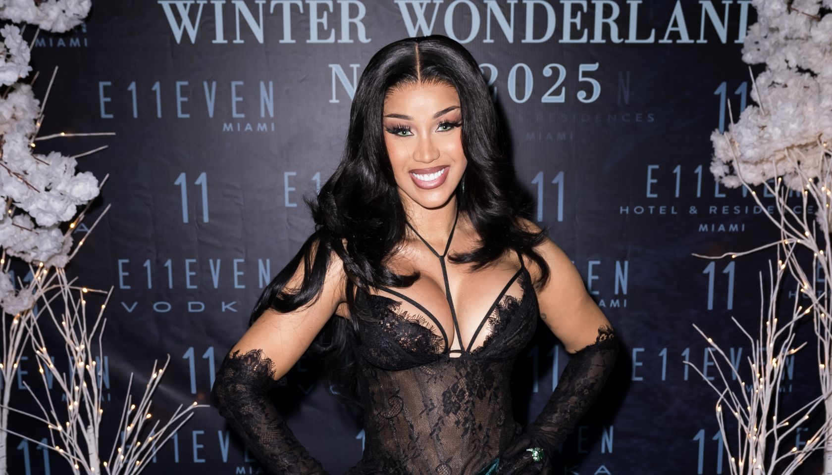Cardi B Celebrates New Year's Eve at E11EVEN Miami