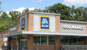 An exterior view of an Aldi discount grocery store. Aldi U.S...