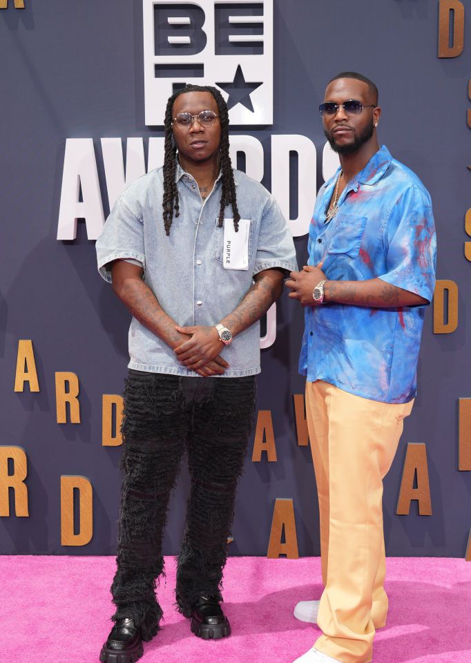 Brandon "Big B" Tiffith and Anthony "Moosa" Tiffith attend BET Awards 2023 - Arrivals