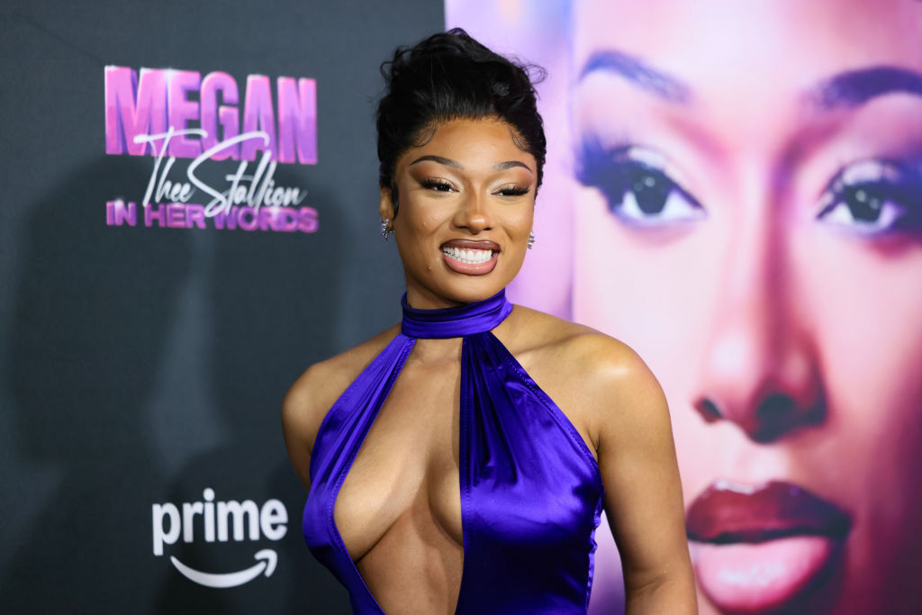 Megan Thee Stallion attends Premiere Of Amazon Prime Video's " Megan Thee Stallion: In Her Words" - Arrivals